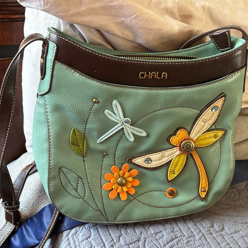 Barely used dragonfly purse
